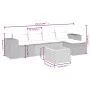 Juego de sofás jardín con cojines 6 pzas ratán sintético beige by , Garden sets - Ref: Foro24-3265167, Price: 406,28 €, Disco...