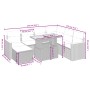 Juego de sofás de jardín con cojines beige 8 pzas ratán PE by , Garden sets - Ref: Foro24-3276054, Price: 531,17 €, Discount: %