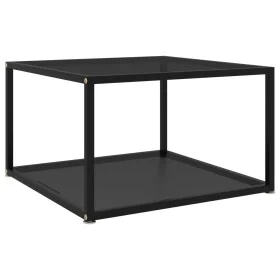 Black tempered glass coffee table 60x60x35 cm by vidaXL, Coffee table - Ref: Foro24-322888, Price: 71,64 €, Discount: %