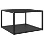 Black tempered glass coffee table 60x60x35 cm by vidaXL, Coffee table - Ref: Foro24-322888, Price: 71,60 €, Discount: %