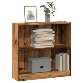 Estantería madera de ingeniería color envejecido 80x24x76 cm by , Bookcases and shelves - Ref: Foro24-857833, Price: 44,19 €,...