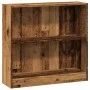Estantería madera de ingeniería color envejecido 80x24x76 cm by , Bookcases and shelves - Ref: Foro24-857833, Price: 44,18 €,...