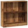 Estantería madera de ingeniería color envejecido 80x24x76 cm by , Bookcases and shelves - Ref: Foro24-857833, Price: 44,89 €,...