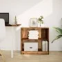 Estantería madera de ingeniería color envejecido 80x24x76 cm by , Bookcases and shelves - Ref: Foro24-857833, Price: 44,18 €,...