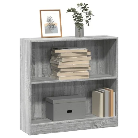 Estantería de madera de ingeniería gris Sonoma 80x24x76 cm de , Librerías y estanterías - Ref: Foro24-857831, Precio: 46,88 €...