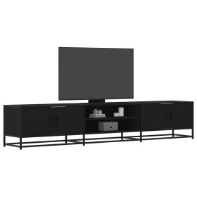 Mueble para TV madera de ingeniería negro 210x35x41 cm by , TV Furniture - Ref: Foro24-3300780, Price: 126,12 €, Discount: %