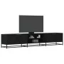 Mueble para TV madera de ingeniería negro 210x35x41 cm by , TV Furniture - Ref: Foro24-3300780, Price: 124,34 €, Discount: %