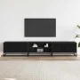 Mueble para TV madera de ingeniería negro 210x35x41 cm by , TV Furniture - Ref: Foro24-3300780, Price: 124,34 €, Discount: %