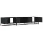 Mueble para TV madera de ingeniería negro 210x35x41 cm by , TV Furniture - Ref: Foro24-3300780, Price: 124,34 €, Discount: %