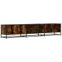 Mueble para TV madera de ingeniería roble ahumado 210x35x41 cm by , TV Furniture - Ref: Foro24-3300782, Price: 117,62 €, Disc...