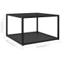 Black tempered glass coffee table 60x60x35 cm by vidaXL, Coffee table - Ref: Foro24-322888, Price: 71,60 €, Discount: %