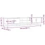 Mueble para TV madera de ingeniería roble ahumado 210x35x41 cm von , TV-Möbel - Ref: Foro24-3300782, Preis: 116,21 €, Rabatt: %