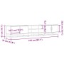 Mueble para TV madera de ingeniería roble ahumado 210x35x41 cm by , TV Furniture - Ref: Foro24-3300782, Price: 117,62 €, Disc...