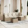 Juego de sofás jardín con cojines 6 pzas ratán sintético beige by , Garden sets - Ref: Foro24-3263144, Price: 385,43 €, Disco...