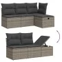 Set de sofás de jardín 7 piezas con cojines ratán PE gris von , Gartensets - Ref: Foro24-3264116, Preis: 442,61 €, Rabatt: %