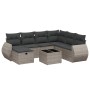 Set de sofás de jardín 8 pzas y cojines ratán sintético gris by , Garden sets - Ref: Foro24-3264156, Price: 493,85 €, Discoun...