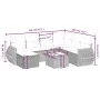 Set de sofás de jardín 8 pzas y cojines ratán sintético gris by , Garden sets - Ref: Foro24-3264156, Price: 495,20 €, Discoun...