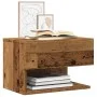 Mesita de noche de pared madera envejecida by , Nightstands - Ref: Foro24-856821, Price: 70,51 €, Discount: %