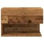 Mesita de noche de pared madera envejecida by , Nightstands - Ref: Foro24-856821, Price: 70,51 €, Discount: %