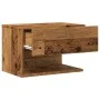 Mesita de noche de pared madera envejecida by , Nightstands - Ref: Foro24-856821, Price: 70,51 €, Discount: %
