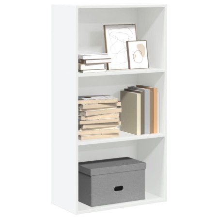 Estantería de madera de ingeniería blanca 60x30x114 cm de , Librerías y estanterías - Ref: Foro24-857899, Precio: 48,94 €, De...