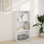 Estantería de madera de ingeniería blanca 60x30x114 cm de , Librerías y estanterías - Ref: Foro24-857899, Precio: 48,94 €, De...