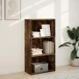 Estantería madera de ingeniería roble ahumado 60x30x114 cm de , Librerías y estanterías - Ref: Foro24-857903, Precio: 50,87 €...