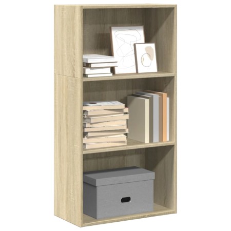 Estantería de madera de ingeniería roble Sonoma 60x30x114 cm by , Bookcases and shelves - Ref: Foro24-857901, Price: 56,52 €,...