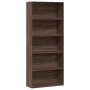 Estantería madera ingeniería roble marrón 80x30x189 cm by , Bookcases and shelves - Ref: Foro24-3314675, Price: 95,64 €, Disc...
