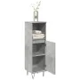 Armario de baño madera contrachapada gris hormigón 30x30x100 cm by , Bathroom furniture - Ref: Foro24-857207, Price: 46,32 €,...