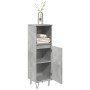Armario de baño madera contrachapada gris hormigón 30x30x100 cm by , Bathroom furniture - Ref: Foro24-857207, Price: 47,23 €,...
