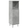Armario de baño madera contrachapada gris hormigón 30x30x100 cm by , Bathroom furniture - Ref: Foro24-857207, Price: 46,32 €,...