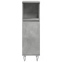Armario de baño madera contrachapada gris hormigón 30x30x100 cm by , Bathroom furniture - Ref: Foro24-857207, Price: 47,23 €,...