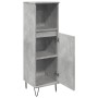 Armario de baño madera contrachapada gris hormigón 30x30x100 cm by , Bathroom furniture - Ref: Foro24-857207, Price: 47,23 €,...
