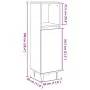 Armario de baño madera contrachapada gris hormigón 30x30x100 cm by , Bathroom furniture - Ref: Foro24-857207, Price: 46,32 €,...