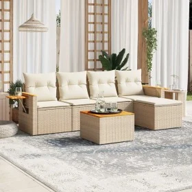 Juego de sofás jardín con cojines 6 pzas ratán sintético beige von , Gartensets - Ref: Foro24-3226765, Preis: 410,20 €, Rabat...