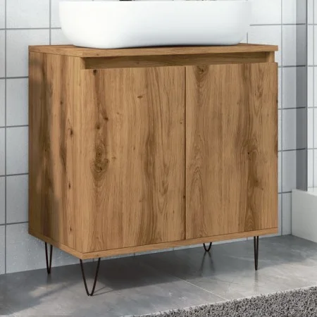 Armario de baño madera de ingeniería roble artisan 58x33x60 cm by , Bathroom furniture - Ref: Foro24-857218, Price: 55,09 €, ...