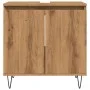 Armario de baño madera de ingeniería roble artisan 58x33x60 cm by , Bathroom furniture - Ref: Foro24-857218, Price: 55,09 €, ...