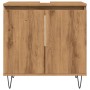 Armario de baño madera de ingeniería roble artisan 58x33x60 cm by , Bathroom furniture - Ref: Foro24-857218, Price: 47,18 €, ...