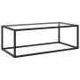 Schwarzer Couchtisch mit gehärtetem Glas 100x50x35 cm von vidaXL, Couchtisch - Ref: Foro24-322879, Preis: 79,65 €, Rabatt: %