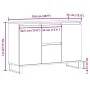 Aparador de madera de ingeniería envejecida 104x35x70 cm de , Tocadores de baño - Ref: Foro24-857266, Precio: 92,88 €, Descue...