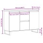 Aparador de madera de ingeniería envejecida 104x35x70 cm von , Badezimmerwaschtische - Ref: Foro24-857266, Preis: 94,33 €, Ra...