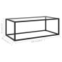 Schwarzer Couchtisch mit gehärtetem Glas 100x50x35 cm von vidaXL, Couchtisch - Ref: Foro24-322879, Preis: 79,65 €, Rabatt: %