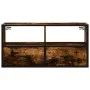 Mueble TV metal y madera contrachapada roble humo 80x31x39,5 cm by , TV Furniture - Ref: Foro24-848921, Price: 49,56 €, Disco...