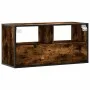 Mueble TV metal y madera contrachapada roble humo 80x31x39,5 cm by , TV Furniture - Ref: Foro24-848921, Price: 49,56 €, Disco...