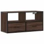 Mueble TV madera ingeniería y metal marrón roble 80x31x39,5 cm by , TV Furniture - Ref: Foro24-848923, Price: 51,09 €, Discou...