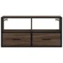Mueble TV madera ingeniería y metal marrón roble 80x31x39,5 cm by , TV Furniture - Ref: Foro24-848923, Price: 51,09 €, Discou...