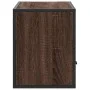Mueble TV madera ingeniería y metal marrón roble 80x31x39,5 cm by , TV Furniture - Ref: Foro24-848923, Price: 51,09 €, Discou...