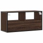 Mueble TV madera ingeniería y metal marrón roble 80x31x39,5 cm von , TV-Möbel - Ref: Foro24-848923, Preis: 62,88 €, Rabatt: %