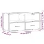 Mueble TV madera ingeniería y metal marrón roble 80x31x39,5 cm by , TV Furniture - Ref: Foro24-848923, Price: 51,09 €, Discou...